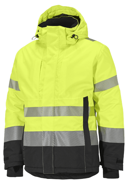 Gesto Hi-vis talvitakki musta/keltainen