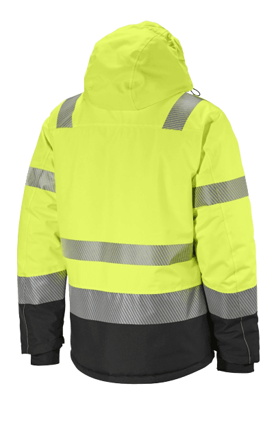 Gesto Hi-vis talvitakki musta/keltainen