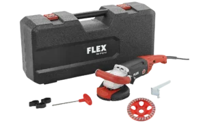 Flex LD 18-7 125 R, Kit Turbo-Jet II 1750 watin hiomakone, jolla voi hioa myös lähellä reunaa, 125 mm