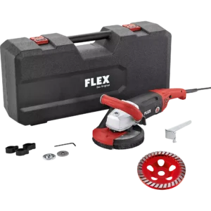 Flex LD 18-7 150 R, Kit Turbo-Jet 1750 watin hiomakone, jolla voi hioa myös lähellä reunaa, 150 mm