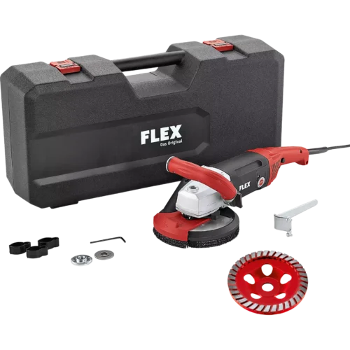 Flex LD 18-7 150 R, Kit Turbo-Jet 1750 watin hiomakone, jolla voi hioa myös lähellä reunaa, 150 mm