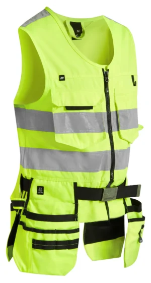 Björnkläder riipputaskuliivi neo 443-2 musta/keltainen