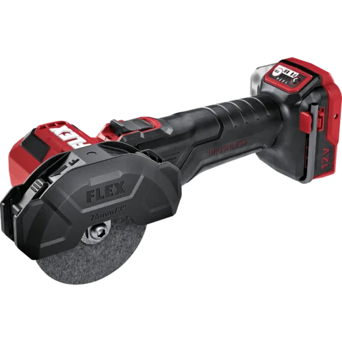 Flex LBE 76 12-EC C käyttöinen 12V pieni kulmahiomakone, 76 mm