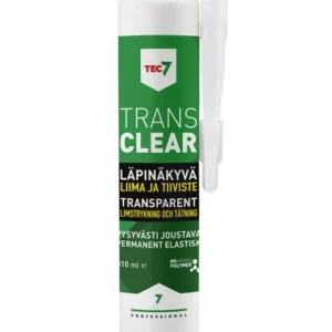 Tec7 TRANS läpinäkyvä yleiskäyttöinen tiivistysliima