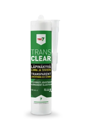 Tec7 TRANS läpinäkyvä yleiskäyttöinen tiivistysliima