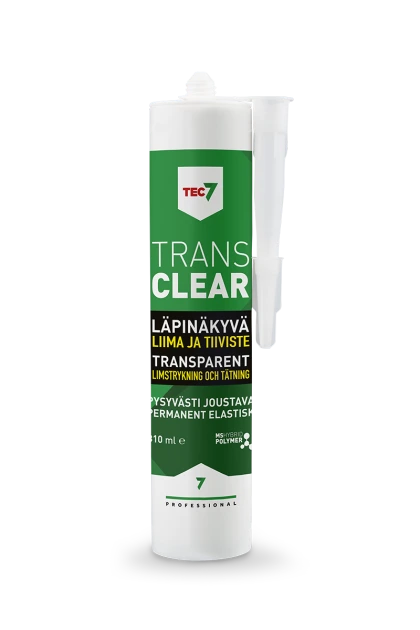 539506228 Tec7 TRANS läpinäkyvä yleiskäyttöinen tiivistysliima