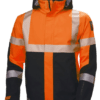 71172-269 Helly Hansen ICU vedenpitävä kuoritakki musta/oranssi