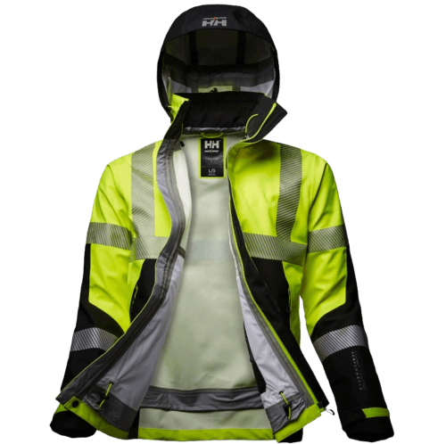 Helly Hansen ICU vedenpitävä kuoritakki musta/keltainen