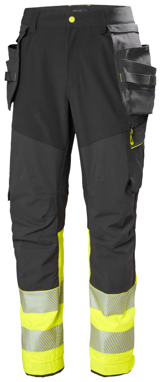 77500-369 Helly Hansen ICU BRZ riipputaskuhousut musta/keltainen