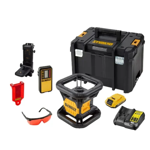 DeWALT 18V XR pyörivä tasolaser punainen